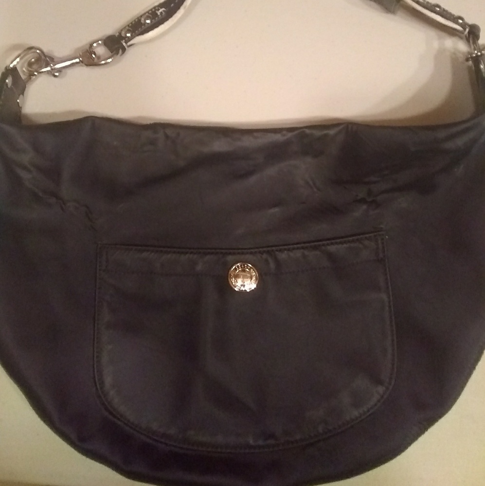 Coach Black Satin Bag